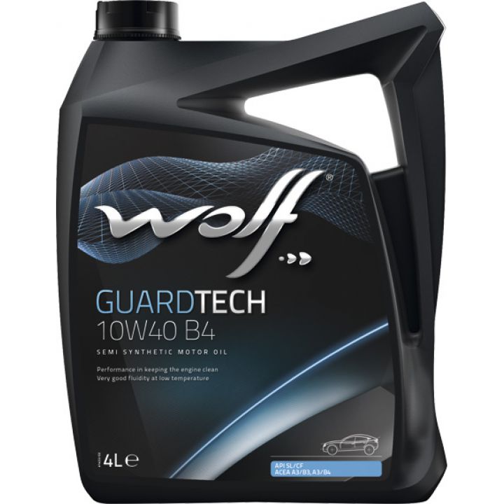 Моторне масло Wolf Guardtech B4 10W-40 4 літри