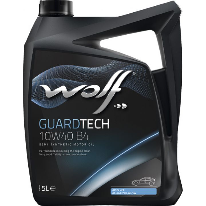 Моторне масло Wolf Guardtech B4 10W-40 5 літрів