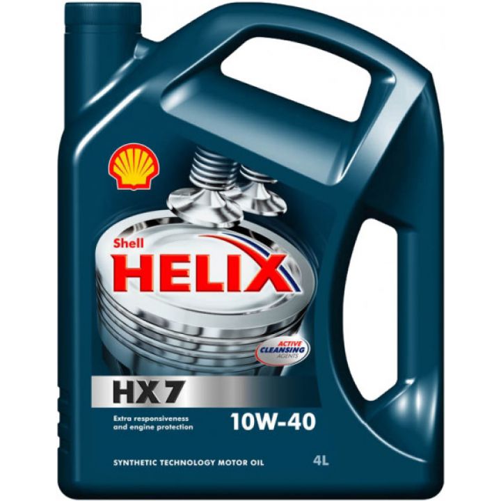 Моторне масло Shell Helix HX7 10W-40 4 літри